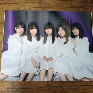 DK316 乃木坂46（西野七瀬 白石麻衣 齋藤飛鳥 山下美月 与田祐希 生田絵梨花 久保史緒里 大園桃子 伊藤理々杏◆ポスター 両面 雑誌付録