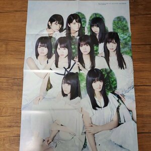 DK330 欅坂46 2期生（松平璃子 関有美子 森田ひかる 田村保乃 山﨑天 藤吉夏鈴◆ポスター 両面 雑誌付録