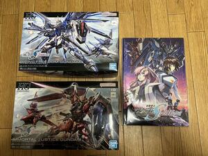 【未開封】機動戦士ガンダムSEED FREEDOM　劇場版パンフ 豪華版+HGライジングフリーダム+HGイモータルジャスティス 