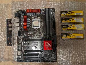 GIGABYTE GA-Z97X-Gaming 3 + Intel Core i7 4790K + メモリ32GB + クーラー + 電源[LGA1150] 