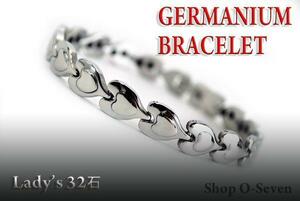 # free shipping * lady's Geruma nyum bracele 32 stone Heart type 