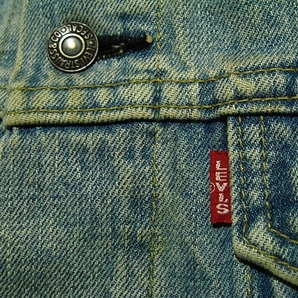 日本製 LEVI'S ビッグE 71557 復刻 40 サード ジージャン デニムジャケット リーバイス トラッカージャケットの画像3