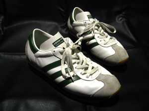 1993年製 adidas カントリー 26.5㎝ 白 緑 COUNTRY アディダス 034662 ビンテージ オールド 平成 レトロ