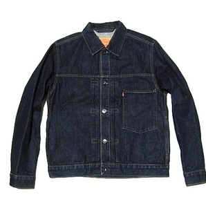 チュニジア製 70501 04 リーバイス S ヨーロッパ Levi's ジージャン デニムジャケット '90s ファースト ユーロ 濃紺 美USEDの画像1