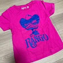 【Design Tshirts Store graniph(デザインティーシャツストアグラニフ)】ピンク　RANGO 半袖 Tシャツ 120_画像1