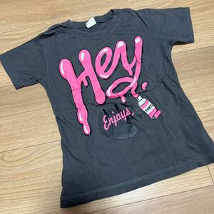 【スキップランド】グレー　ロゴ半袖Tシャツ 120