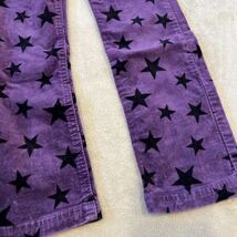 【ジャンクストア】紫×黒星柄　コーデュロイ　長ズボン　パンツ 110_画像4