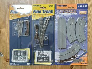 TOMIX Fine track 1240 1273 電動ポイント・電動Y字ポイント / 91085 路面線路 ワイドトラムエンドレスセット レールパターンSA-WY