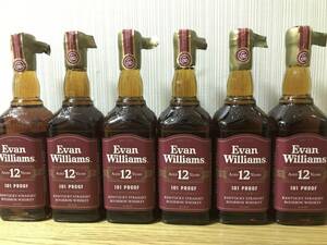 【エヴァン ウィリアムス 12年 6本セット】50.5％・750ml・エヴァン ウィリアムズ12・エヴァン ウイリアムス12・Evan William