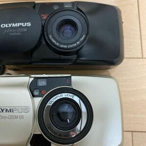 OLYMPUS オリンパス コンパクトフィルムカメラ 2個まとめ 未確認 μ (mju )ZOOM 105 の画像2