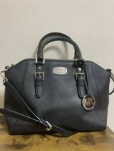 MICHAEL KORS マイケル・コース 2way ハンド/ショルダーバッグ ブラック レディース ブランド品_画像1