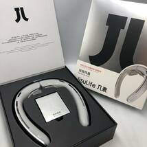 【通電確認済】JISULIFE ネッククーラー 羽根なし 冷却プレート 首掛け扇風機 LEDモニター 大風量 5000mAh大容量バッテリー /Y21114-E1_画像1