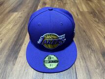 NEW ERA ニューエラ Los Angeles Lakers Purple 59FIFTY NBA キャップ 7 3/4 61.5cm_画像1