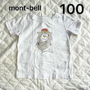 mont-bell モンベル　100 Tシャツ 白 半袖　くま　男の子　3歳　4歳　5歳