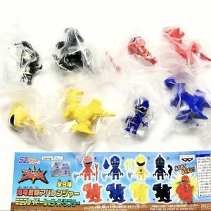  postage included 9 piece till buy possibility former times prize not for sale Bakuryuu Sentai Abaranger Mini Play doll & ride lapta- all 8 kind set 