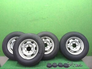 キャラバン　CBF-CSGE25　スチールホイール　純正　15インチ　4本セット　VW000　タイヤ付　195/80/R15　※個人宅配送不可※