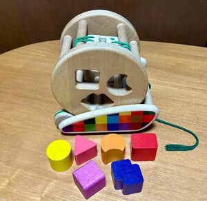木製知育玩具　おもちゃ　 型はめPuzzle