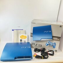 【未検品/24-04-256】 PS3 セット スプラッッシュブルー SONY PlayStation3 CECH-3000B プレステ3_画像1