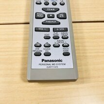 【動作OK/24-04-308】Panasonic パナソニック オーディオリモコン パーソナル MDシステム EUR7711070_画像4