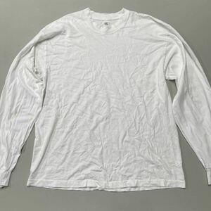 LOS ANGELES APPAREL ロサンゼルスアパレル 6.5OUNCE 長袖Tシャツ ロンT ホワイト Lサイズ ヘビーオンス 白 メンズ アメリカ製 MADE IN USA