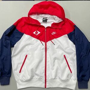 NIKE ナイロンジャケット WHT nike WR HD JKT White AR2192-104 パーカー Lサイズ フルジップ メンズ アウター ナイキ オーバーサイズ 