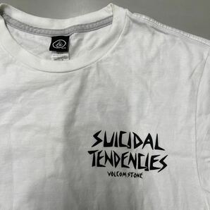 SUICIDAL TENDENCIES スーサイダルテンデンシーズ VOLCOM STONE ボルコム Tシャツ 白 ホワイト Mサイズ の画像2