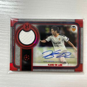 2019-20 Topps Museum Collection Champions League Lee Kang In jersey auto 25枚限定　イガンイン　李康仁