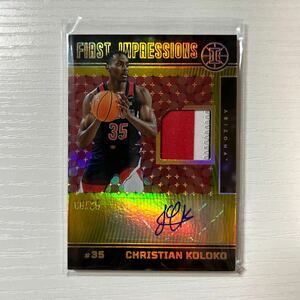 2022-23 Panini Illusions Draft Christian Koloko patch auto 25枚限定