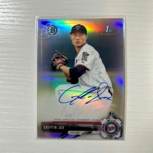 2017 Bowman Chrome Griffin Jax refractor auto 499枚限定