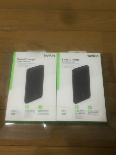 【VGP 2022受賞】 Belkin モバイルバッテリー 大容量10000mAh 2個セット