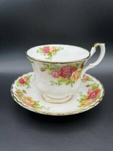 (5165)ROYAL ALBERT/ロイヤルアルバート　オールドカントリーローズ　カップ＆ソーサー　1客　現状品