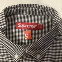 Supreme シュプリーム 2024 S/S Loose Fit Oxford Shirt ルーズフィットオックスフォードシャツ チェック グレー L 658599_画像3