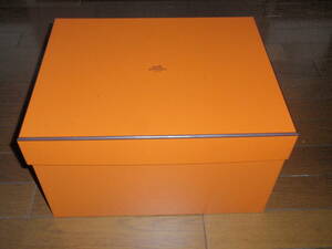 エルメス★HERMES★31㎝×39㎝×高さ22.5cm★空箱★空き箱★ボックス★オレンジ 箱★収納箱BOX