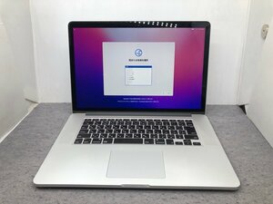 【Apple】MacBook Pro 15inch Mid 2015 A1398 Corei7-4980HQ 16GB SSD1TB AMD Radeon R9 M370X 2GB OS12 中古Mac 充放電回数少