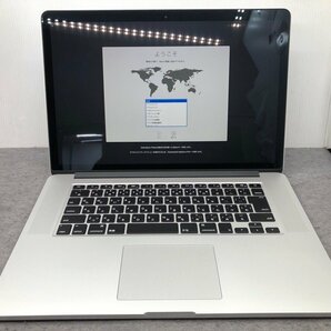 【Apple】MacBook Pro 15inch Mid 2015 A1398 Corei7-4980HQ 16GB SSD512GB AMD Radeon R9 M370X 2GB OS10.15 中古Mac 充放電回数少の画像1