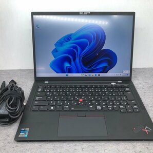 【Lenovo】ThinkPad X1 Carbon 8th 20XXS45K00 Corei5-1145G7 8GB SSD256GB NVMe WEBカメラ Windows11Pro 14inch 中古ノートPCの画像1