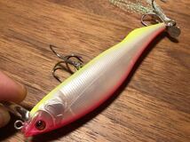 X★美品★Megabass メガバス PROP DARTER i-WAKE プロップダーター アイウエイク アイウェイク「塾長ピンク」スイッシャー ミノー_画像4