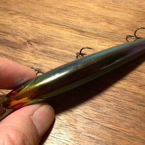 Y★良品★NORIES ノリーズ LAYDOWN MINNOW MID 110F レイダウンミノーMID 110F“フローティング”「ガンメタブルーシャッド」の画像3