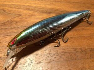 Y★良品★NORIES ノリーズ LAYDOWN MINNOW MID 110F レイダウンミノーMID 110F“フローティング”「ガンメタブルーシャッド」