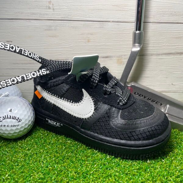 新品 超激レア スニーカー型パターカバー NIKE FORCE Off white ブラック ゴルフ パターカバー