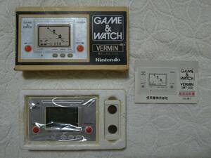 [ корпус прекрасный товар ] nintendo Game & Watch балка min коробка мнение есть *Nintendo GAME&WATCH VERMIN MT-03