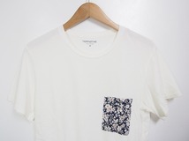 13SS nonnative ノンネイティブ 花柄 ポケット Tシャツ カットソー 白 ホワイト サイズ0 NN-C2355 409J_画像3