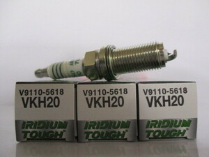 ダイハツ ブーン M300S M310S M600S M610S DAIHATSU BOON / デンソー DENSO スパークプラグ イリジウムタフ VKH20 V9110-5618 3本セット!!*