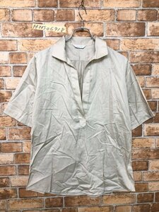 Maker's Shirt KAMAKURA メーカーズシャツ鎌倉 レディース 薄手 プルオーバー 五分袖シャツ 日本製 F ベージュ コットン