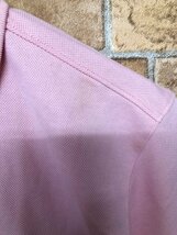 訳あり新品！UNIQLO ユニクロ メンズ ドライ 鹿の子 半袖ポロシャツ L ピンク 綿ポリエステル_画像3