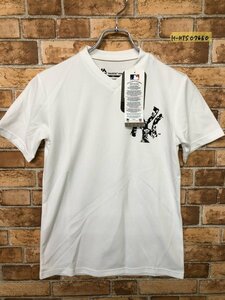 タグ付き新品！MAJESTIC マジェスティック キッズ NYヤンキース ドライ ロゴプリント 半袖Tシャツ 160 白 ポリエステル