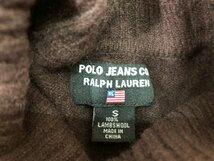 POLO JEANS CO. ラルフローレン メンズ タートルネック ニットセーター S 焦茶 毛（ラム入）_画像2