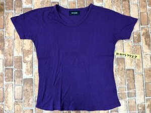 BACK NUMBER バックナンバー Right-on メンズ ワッフル Tシャツ L 紫