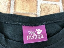 PINK PANTHER ピンク・パンサー レディース キッズ カラフル ロゴプリント 半袖Tシャツ 黒_画像2