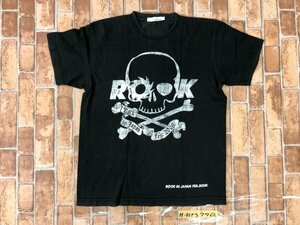 rockin'on ロックインジャパンフェス 2008 メンズ レディース プリント 半袖Tシャツ M 黒 コットン